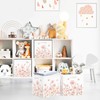 Clastyle 11.8" Flower Storage Basket Set of 3 for Kid
