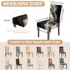 FOREVER QUEEN Black Gold Marble Chair Covers Set of 6,