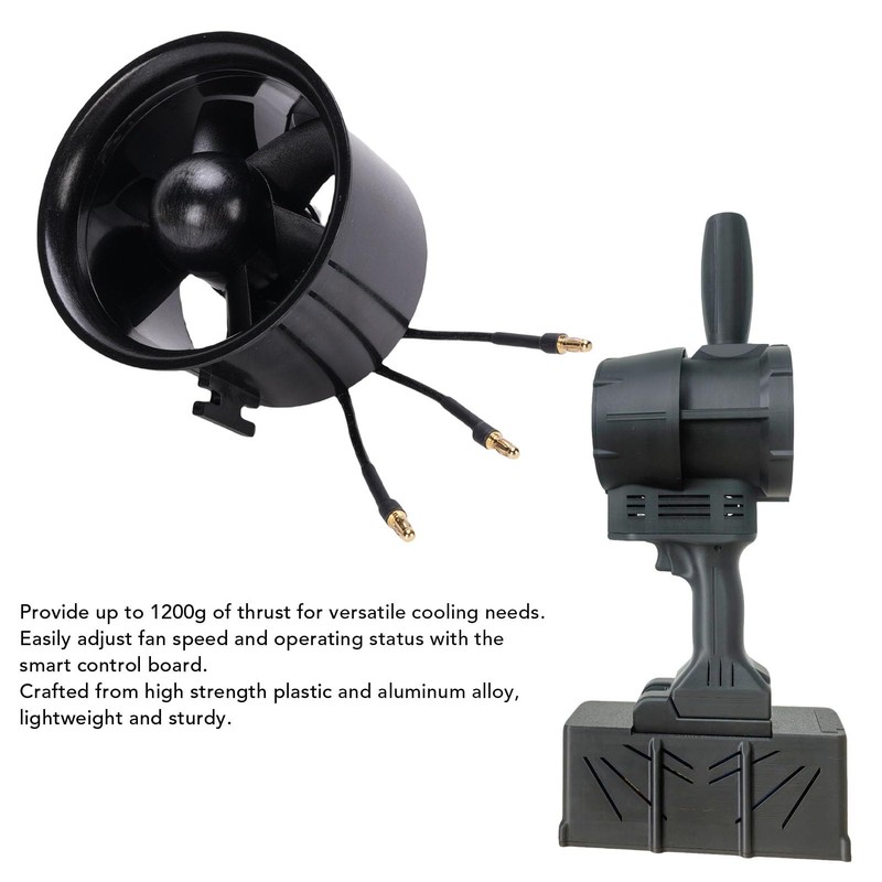 70mm EDF 6 Blades Ducted Fan with QF2822-3000KV 4S Brushless