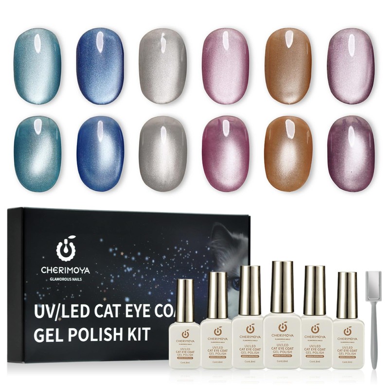 CHERIMOYA Kit de 6 Esmalte de Uñas de Gel Ojos