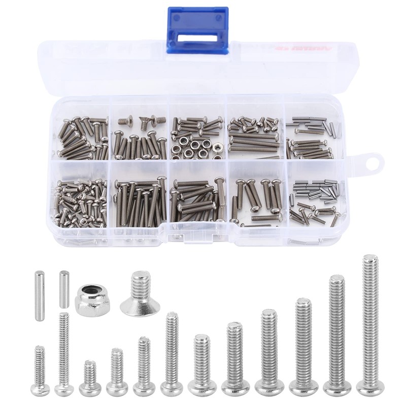 INJORA Screws Pins Nuts M1.6 M2 M2.5 Grade 12.9 Stainless