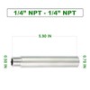 TAISHER 2PCS Stainless Steel Pipe Fittings, 1/4" NPT Male x
