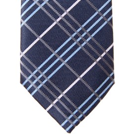 Retreez Tartan Plaid Styles tejido microfibra pre-atado para niño, Azul marino, 4-7 Años