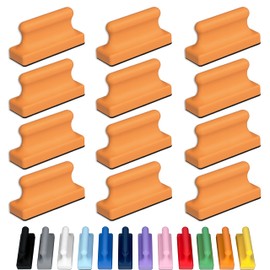 Glassboard Studio Mega Magnets - Neodymium - Heavy Duty, Colorful, Ergonomic, Ideal for Crafting, Quilting, and as Magnetic Knife Holders (12, Tangerine Orange Pawn)