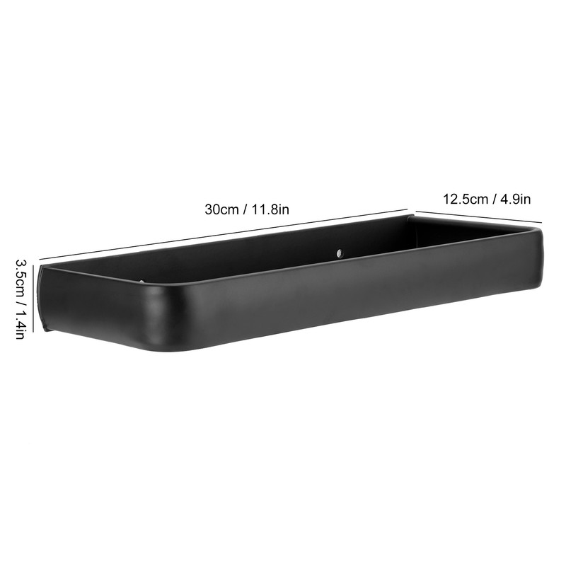 30cm Bathroom Shelf Space Aluminum Wall Mounted Hollow Storage Rack