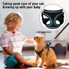 Breathable Cat Harness Set, Dogs Escape Proof Reflective Harness, Permanently