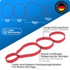 WEIDEBACH® Adjustable yoga strap with 4 loops facilitates stretching exercises,