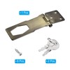 PATIKIL Keyed Hasp Locks, 4 Inch Twist Knob Locking Hasp