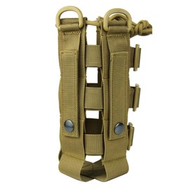 JEELAD Water Bottle Bag, Bottle Holder, Water Bottle Bag, Water Bottle Pouch, Molle Compatible, For Outdoor Activities, Bicycles, Mountain Climbing, Portable and Convenient, Braun