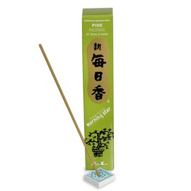 Pine Morning Star Quality Japanese Incense by Nippon Kodo - 50 Sticks + Holder