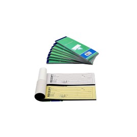 50 Pack: Rent Receipt Book Carbonless Copy Duplicate 2 parts 50 Sets 8" X 2.75"