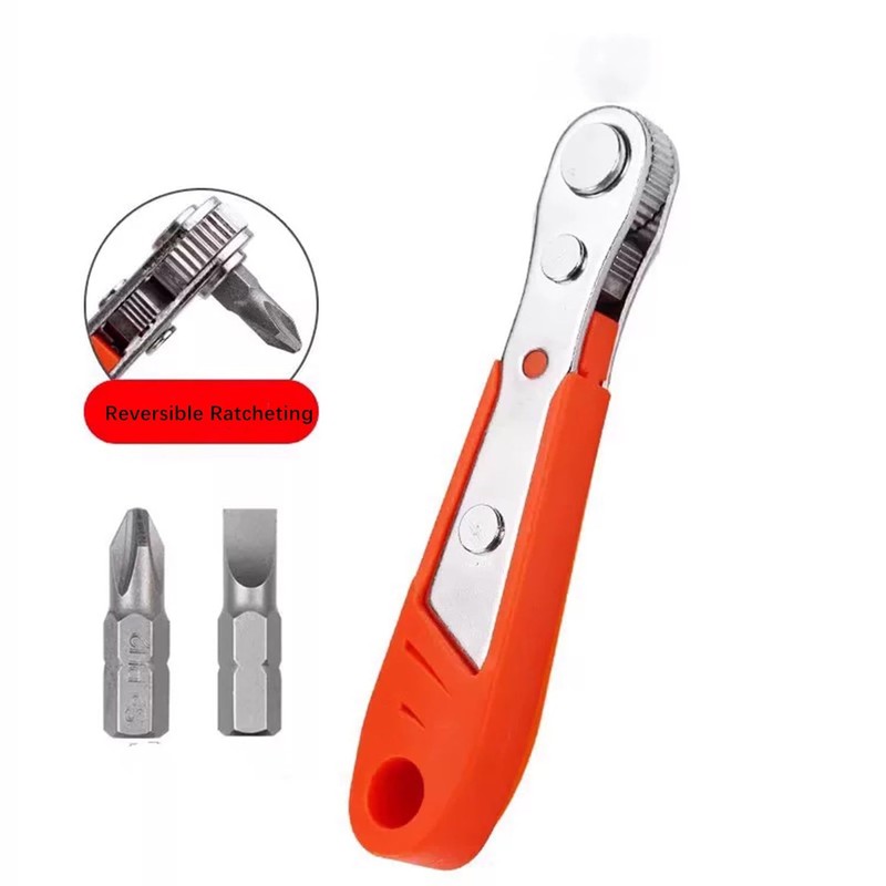 FLZOSPER 22 PCS Ratchet Screwdriver Set 1/4 Mini Ratchet Wrench