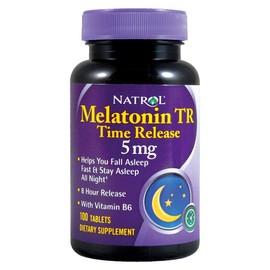 Natrol Tabletas de liberación temporal de melatonina de 5 mg de 100 ea (paquete de 3)