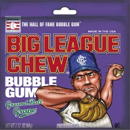 Ford Gum Big League Chew Grape Flavor Ground Ball Bubble Gum Candy Candies Baseball Bulk