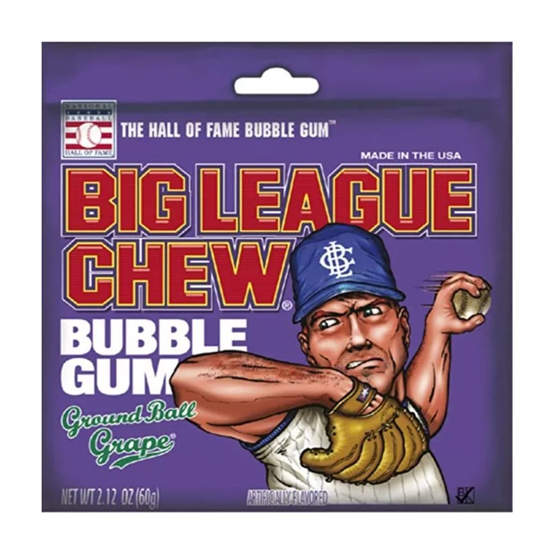 Ford Gum Big League Chew Grape Flavor Ground Ball Bubble