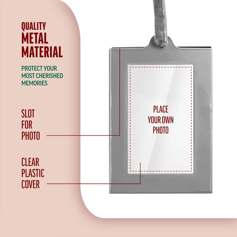 Klikel Picture Frames Ornament - Silver Small Hanging Picture Frames