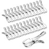 HIRAISM Clothespins Stainless Steel Strong Large Size Windproof Futon Rod