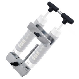 CooB Universal DIY Aluminium Dual Mixing Color Kit - for Injector 2X 1.5 oz / 2X 4 oz Soft Plastic Fishing Bait Lure Mold Making. Injectors Not Included.