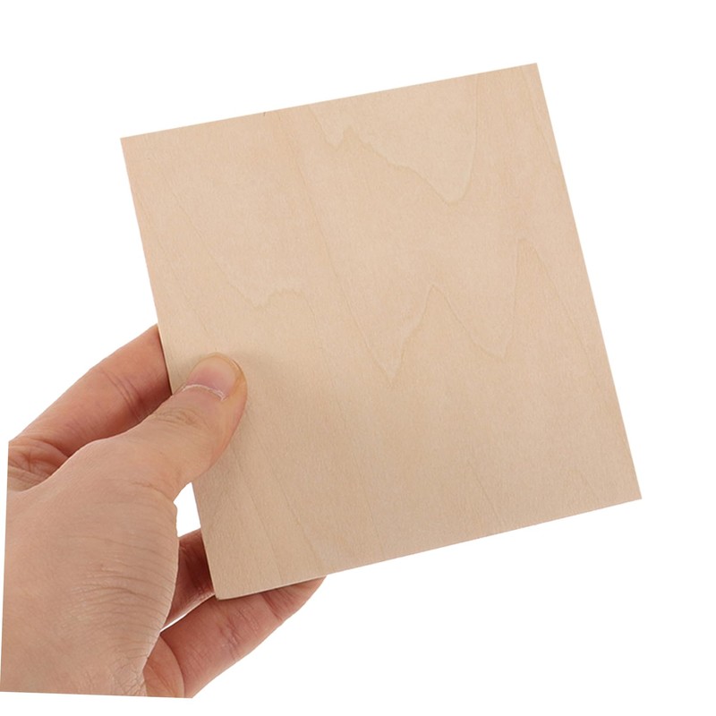 jojofuny 10pcs Thin Basswood Sheets for Woodworking Pyrography and DIY