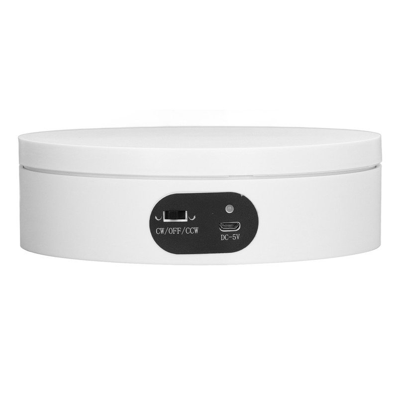 Rotating Display Stand White Epoxy Resin Flashing Motorized Rotating Display