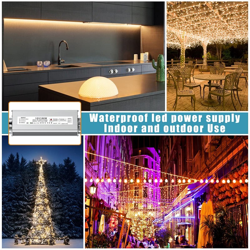 Brillsplend LED Driver 150W 90V-260V AC to 12V DC Low