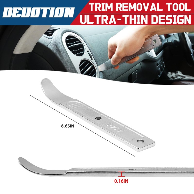 DEUOTION 4140 Pry Tool, Pry Bar Trim Removal Tool, Pry