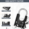 ZHEGE Heavy Duty Long Shackle Combination Padlock Outdoor, 4 Digit