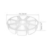 10pcs Round Plastic Storage Box with Compartments Versatile Organizer for