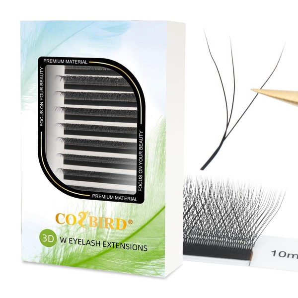 COZBIRD W Eyelash Extension 3D W Shaped Lashes Volume Premade