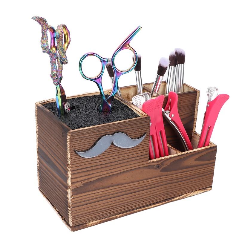Salon Shears Holder Rack Salon Professional Hairdressing Storage Box Desktop