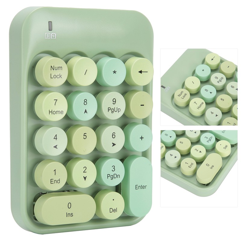 AJAZZ Wireless Numeric Keyboard Chocolate Keycap for Game Direction Switching