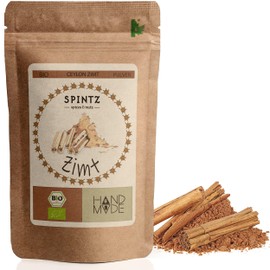 SPINTZ 250 g Organic Ceylon Cinnamon Powder, Ceylon Cinnamon, Ground Cinnamon Sticks, Plastic-Free Packaging