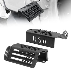 unionlux Foot Pegs Doors Off Fit for Jeep Wrangler Accessories JK JL&Gladiator Accessories JT 2007-2025, Super Anti-Slip Raised Texture 120° Door Hinge Foot Pegs Fit for Jeep