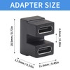 Poyiccot USB C U Shape Adapter, 40Gbps 180 Degree USB