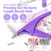 SAVILAND Acrylic Nail Clippers with Magnets: Accurate Trimming Nail Clipper