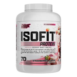 🍓 Nutrex Isofit | 2.32 kg | 70 Porciones | Sabor Strawberry & Cream | Aislado de Suero Hidrolizado