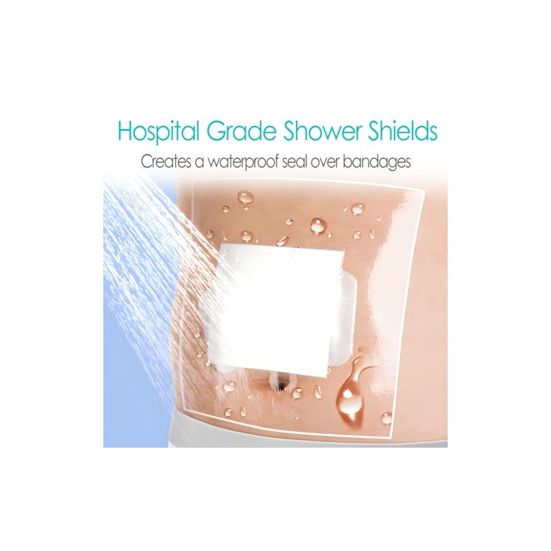 Waterproof Shower Cover Bandages - 14 Pack for Large Wounds