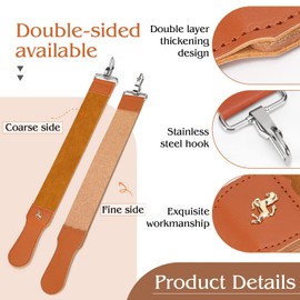 Straight Razor Strop Leather Sharpening Strap Barber Leather