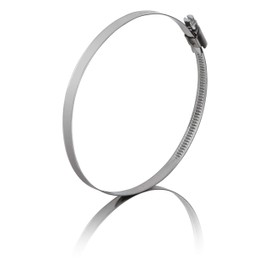 GARSIDURO® Pack of 2 Professional Hose Clamps, 100-120 mm, Made of Stainless Steel, W4 Quality, DIN3017, 9 mm Bandwidth - High Quality Set of Rustproof, V2A Hose Clamps for Exhaust Air, Tumble Dryers, Cooker Hoods