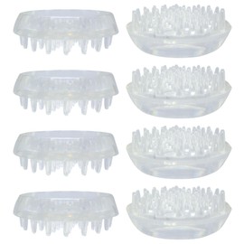 Furniture Caster Cups (8 Pack) Furniture Pads With Spikes for Heavy Furniture on Carpet - Spiked Carpet Protectors for Furniture Legs - Floor Protectors for Furniture - Ideal for Tables, Sofas, Chairs