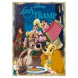 Jumbo Puzzles 19486 Lady and The Tramp Puzzle, Multi-Colour