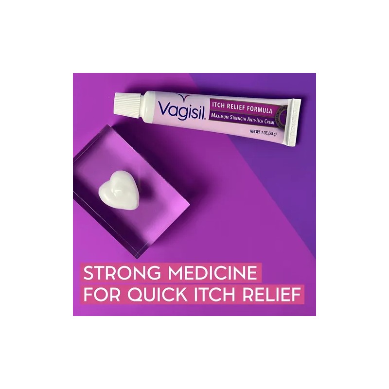 Vagisil Crema Calmante Femenina Anti Picazón Fuerza Max 28g
