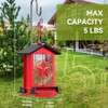 Squirrel Proof Bird Feeder for Outdoors Hanging, Metal Wild Bird