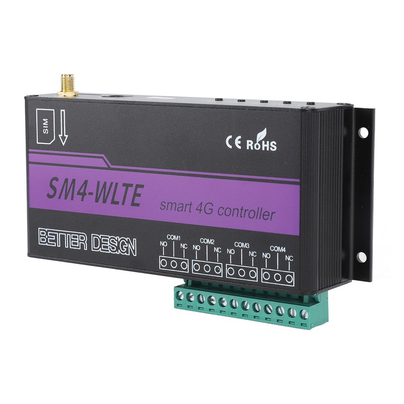 4 Channel 4G SMS Alarm Controller 4G Mobile Phone Access