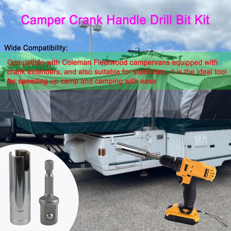 JTEYINH Camper Crank Handle Kit/Trailer Crank Handle Fits for Fits