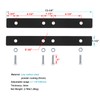 eoere 2 Sets Universal Gate Attaching Brackets for 1" Tube