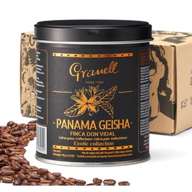 Panama Geisha Coffee Beans: Cafés Granell Finca Don Vidal Medium Roast Whole Bean Coffee, Premium Low Acid Panama Coffee from Arabica Coffee Beans, Gourmet Coffee Lover Gifts for Men & Women 3.5 oz.
