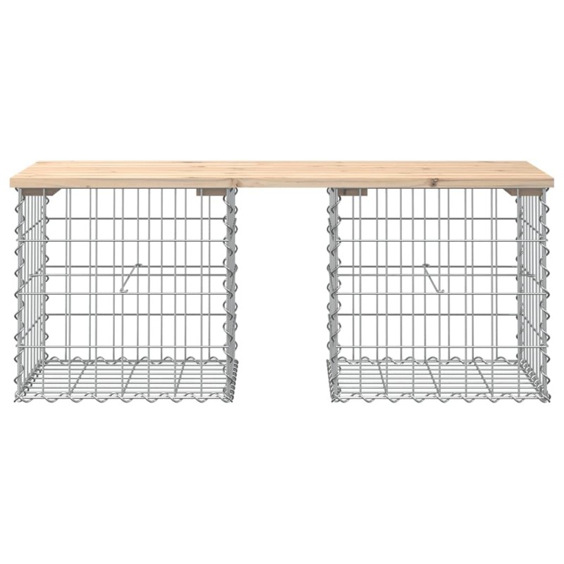 vidaXL Garden Bench Natural Wood Pine Wood Large Durable Garden