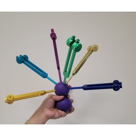 7 Tuning Fork Rubber Ball Holder Weighted or Unweighted Works as a Striker