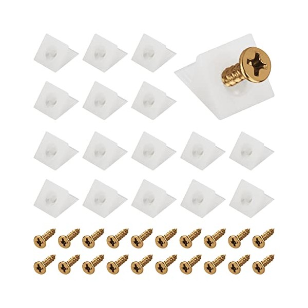 50 Pcs Drawer Supports, White Plastic Drawer Bottom Sagging Repair